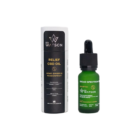 Dr Watson 1500mg Broad-Spectrum Relief CBD Oil 20ml Default Title