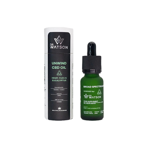 Dr Watson 1500mg Broad-Spectrum Unwind CBD Oil 20ml Default Title