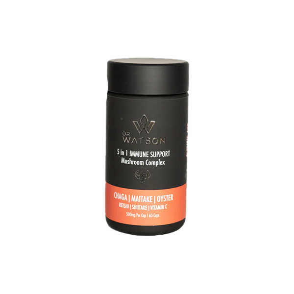 Dr Watson 5 in 1 Immune Support Mushroom Complex Capsules - 60 Capsules Default Title