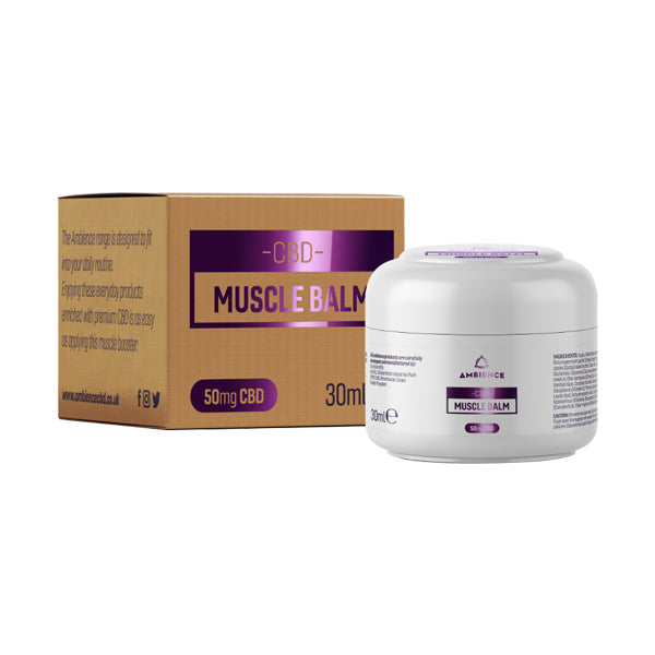 Ambience CBD Infused 50mg CBD Muscle Balm 30ml (Buy 1 Get 2 Free) Default Title