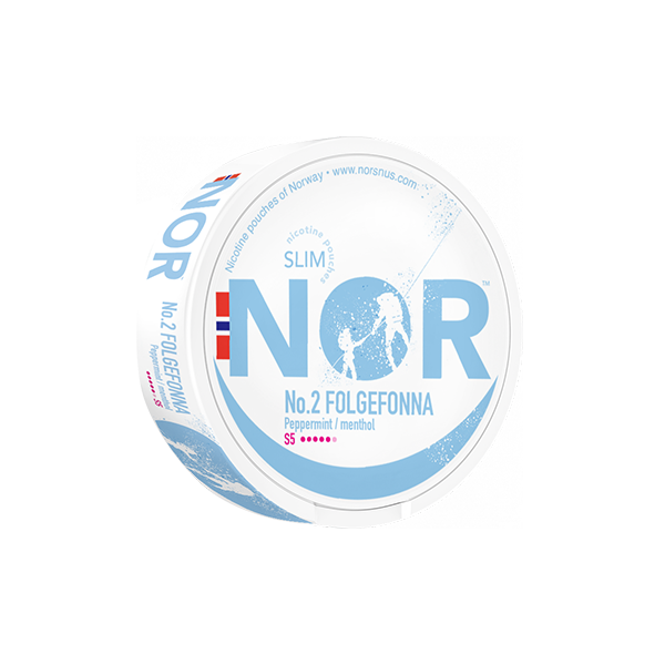 16mg NOR Slim Folgefonna Nicotine Pouches - 20 Pouches Default Title
