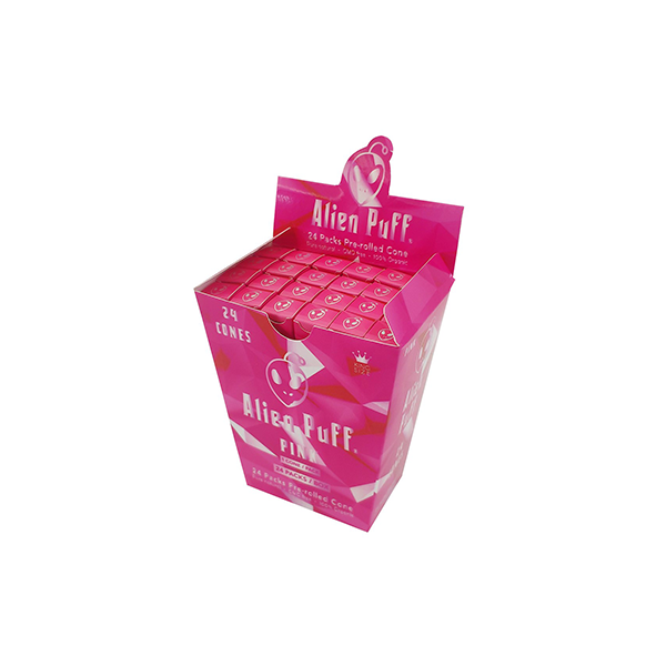 24 Alien Puff Pink King Size Pre-Rolled Pink Cones ( HP196-APC ) Default Title