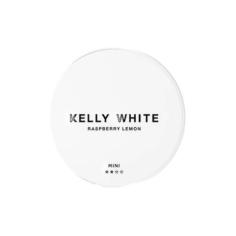 Short Dated :: 8mg Kelly White Mini Medium Raspberry Lemon Nicotine Pouches - 20 Pouches Default Title