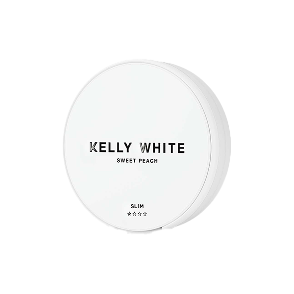 Short Dated :: 8mg Kelly White Slim Medium Sweet Peach Nicotine Pouches - 20 Pouches Default Title