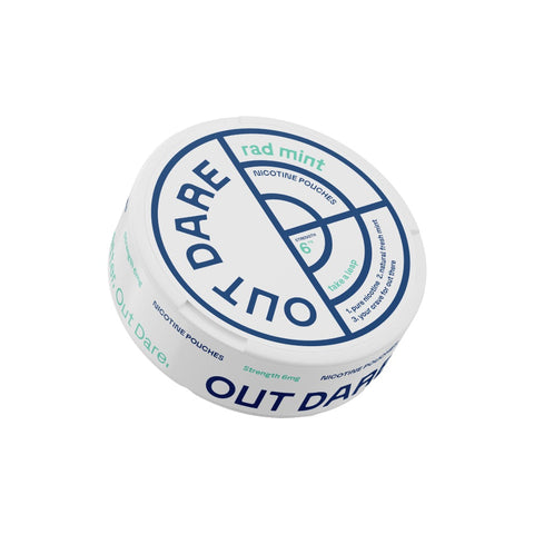 6mg OUTDARE Rad Mint Nicotine Pouch - 20 Pouches Default Title