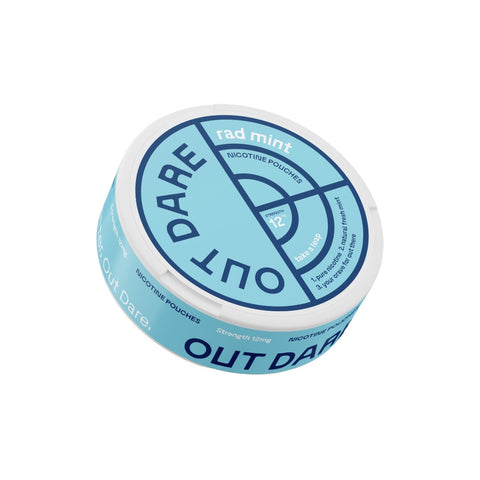 12mg OUTDARE Rad Mint Nicotine Pouch - 20 Pouches Default Title