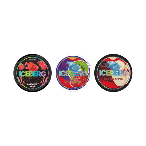 50mg Iceberg Extreme Nicotine Pouches - 20 Pouches Kiwi Strawberry