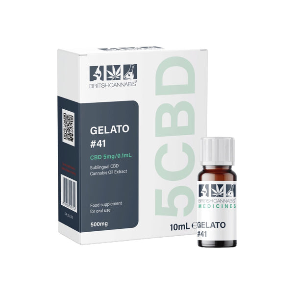 CBD by British Cannabis 500mg 5CBD Gelato Full Plant Extract 10ml Default Title
