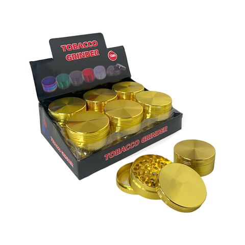 3 Parts Silver Metal Tobacco Grinder - PH6908-Gold Default Title