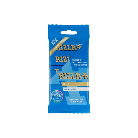 5 Pack Blue Regular Rizla Rolling Papers (Flow Pack) Default Title