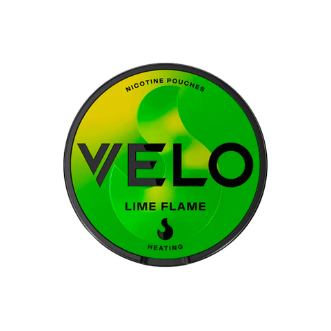 8mg Velo Slim Medium Strength Lime Flame Nicotine Pouches - 20 Pouches Lime Flame