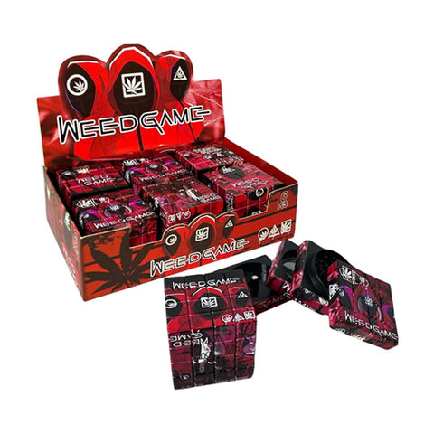 Weed Game 50mm Plastic 4 Part Rubik Cube Grinder - GS1169 (WG-008) Default Title