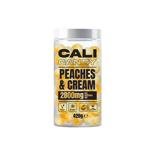 CALI CANDY MAX 2800mg Full Spectrum CBD Vegan Sweets - 10 Flavours Pineapple Chunks