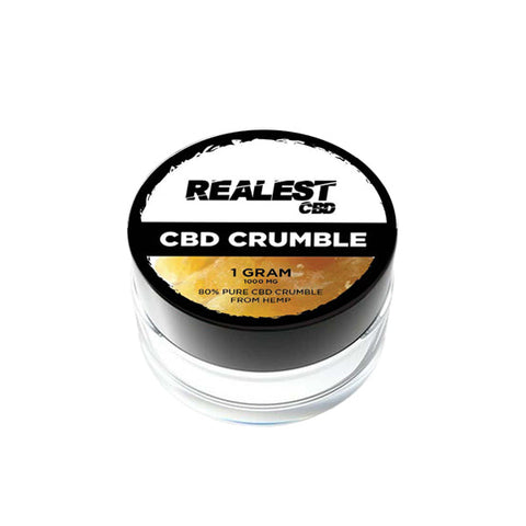 Realest CBD 1000mg 80% Broad Spectrum CBD Crumble (BUY 1 GET 1 FREE) Default Title