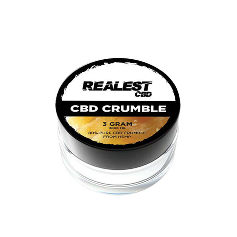 Realest CBD 3000mg 80% Broad Spectrum CBD Crumble (BUY 1 GET 1 FREE) Default Title