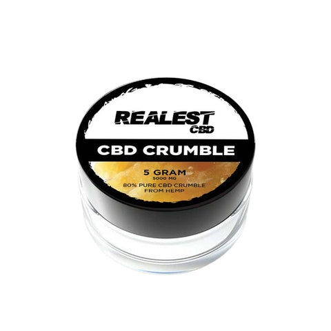 Realest CBD 5000mg 80% Broad Spectrum CBD Crumble (BUY 1 GET 1 FREE) Default Title