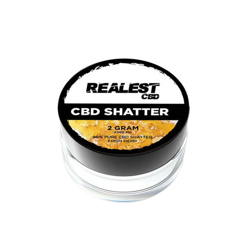 Realest CBD 2000mg Broad Spectrum CBD Shatter (BUY 1 GET 1 FREE) Default Title