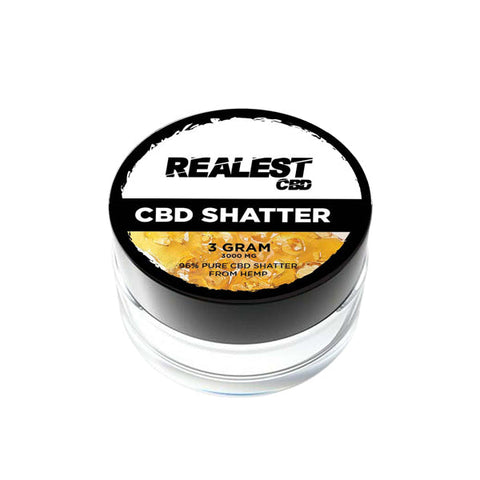 Realest CBD 3000mg Broad Spectrum CBD Shatter (BUY 1 GET 1 FREE) Default Title