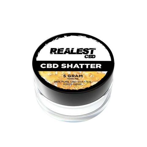 Realest CBD 5000mg Broad Spectrum CBD Shatter (BUY 1 GET 1 FREE) Default Title