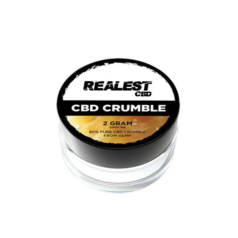 Realest CBD 2000mg 80% Broad Spectrum CBD Crumble (BUY 1 GET 1 FREE) Default Title