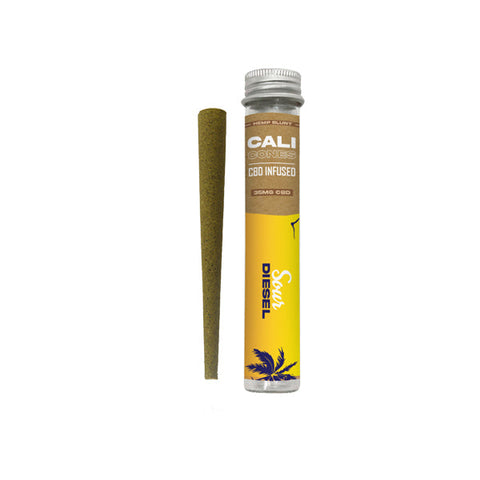 CALI CONES Hemp 30mg Full Spectrum CBD Infused Cone - Sour Diesel Default Title