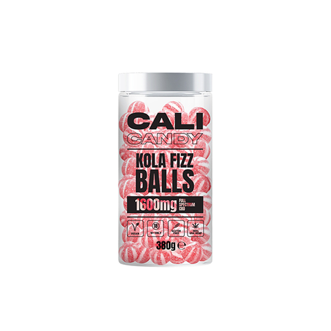 CALI CANDY 1600mg Full Spectrum CBD Vegan Sweets (Large) - 10 Flavours Super Sour Cherry