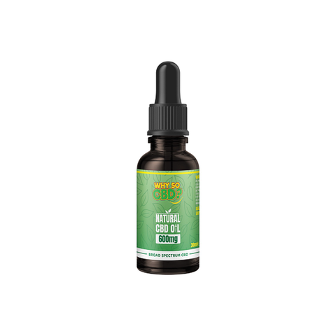 Why So CBD? 600mg Broad-Spectrum CBD Natural Oil - 30ml Default Title