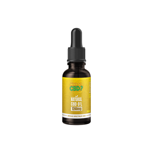Why So CBD? 1200mg Broad-Spectrum CBD Natural Oil - 30ml Default Title