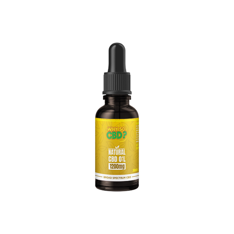 Why So CBD? 1200mg Broad-Spectrum CBD Natural Oil - 30ml Default Title
