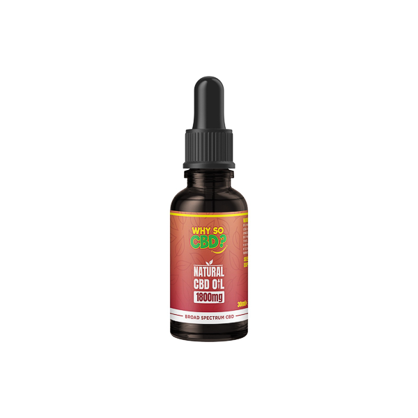 Why So CBD? 1800mg Broad-Spectrum CBD Natural Oil - 30ml Default Title