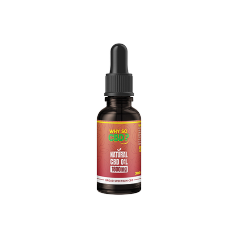 Why So CBD? 1800mg Broad-Spectrum CBD Natural Oil - 30ml Default Title