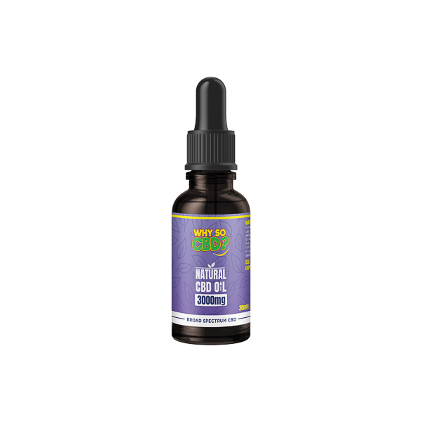 Why So CBD? 3000mg Broad-Spectrum CBD Natural Oil - 30ml Default Title