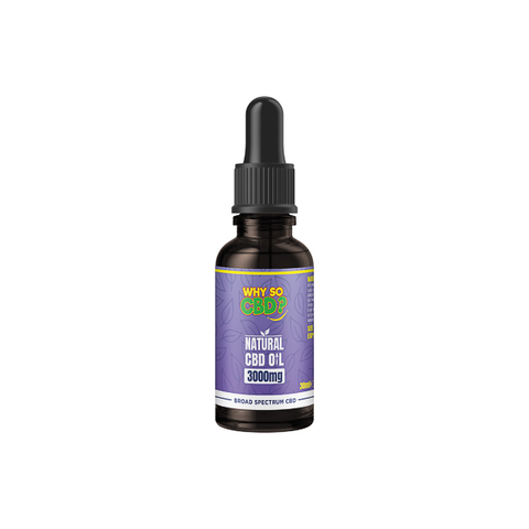 Why So CBD? 3000mg Broad-Spectrum CBD Natural Oil - 30ml Default Title