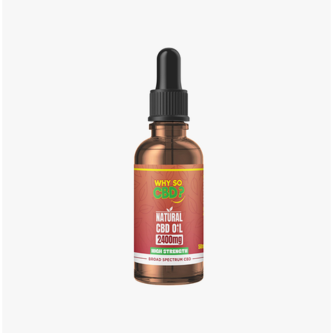 Why So CBD? 2400mg Broad-Spectrum CBD Natural Oil - 50ml Default Title