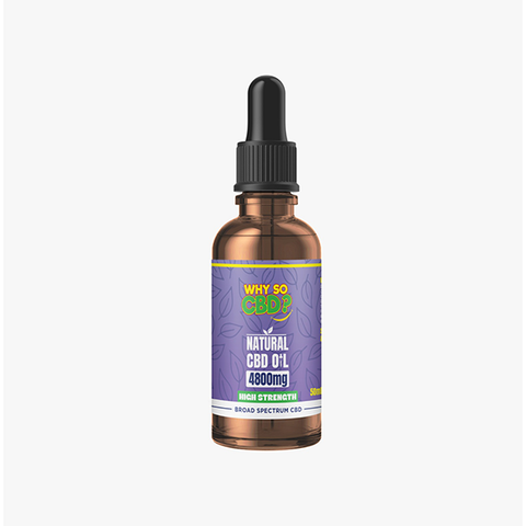 Why So CBD? 4800mg Broad-Spectrum CBD Natural Oil - 50ml Default Title