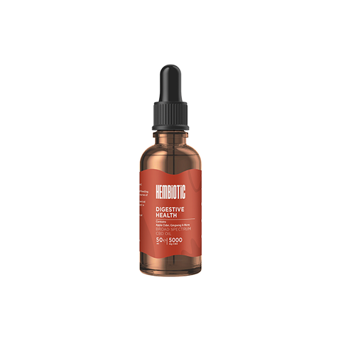 Hembiotic 5000mg Broad-Spectrum Bulk Functional CBD Oil - 50ml Morning Energy