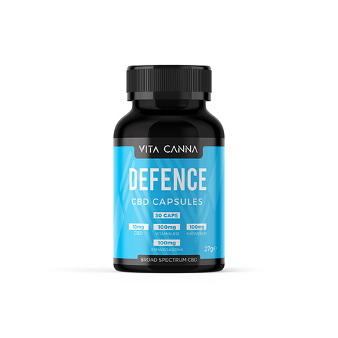 Vita Canna 500mg Broad Spectrum Functional CBD Vegan Capsules - 50 Caps Clarity