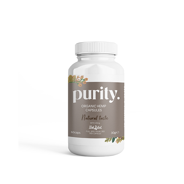 Purity 1200mg Full-Spectrum High Potency CBD Capsules - 60 caps Default Title