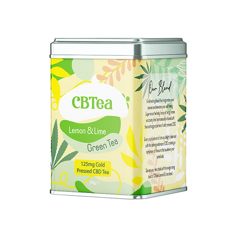 CBTea 125mg Cold Pressed Full Spectrum CBD Lemon & Lime - 50g Default Title