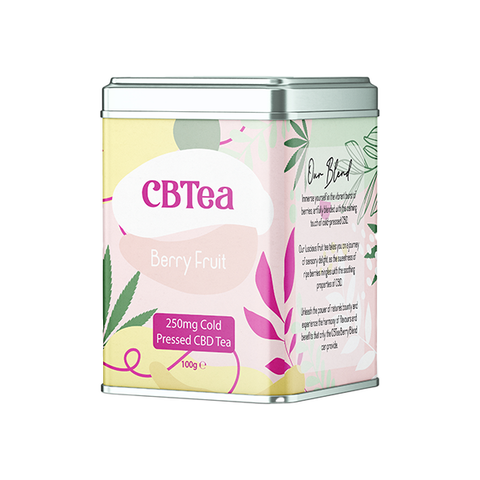 CBTea 250mg Cold Pressed Full Spectrum CBD Berry Fruit - 100g Default Title