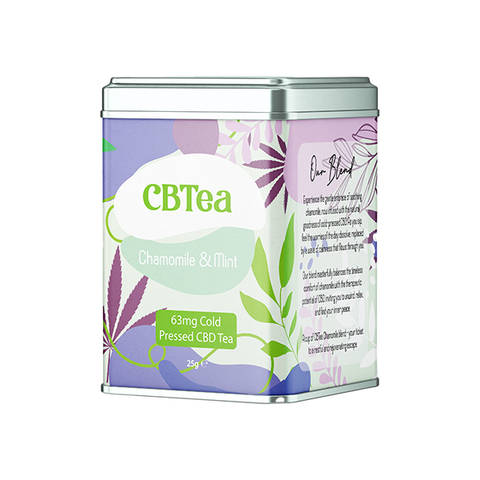 CBTea 63mg Cold Pressed Full Spectrum CBD Chamomile & Mint - 25g Default Title