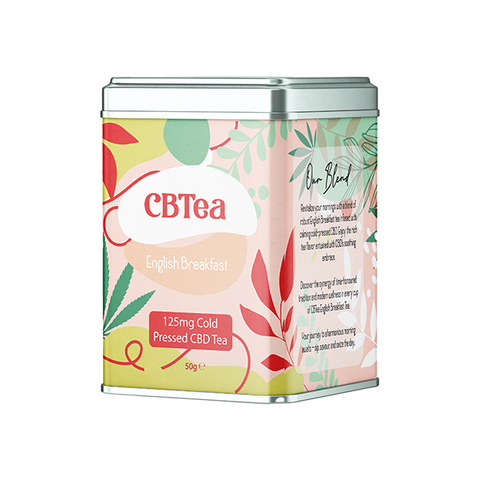 CBTea 125mg Cold Pressed Full Spectrum CBD English Breakfast 50g Default Title