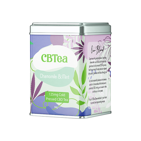 CBTea 125mg Cold Pressed Full Spectrum CBD Chamomile & Mint Tea - 50g Default Title