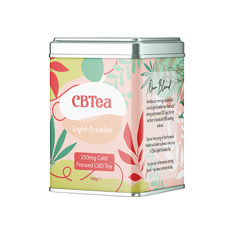 CBTea 250mg Cold Pressed Full Spectrum CBD English Breakfast Tea - 100g Default Title