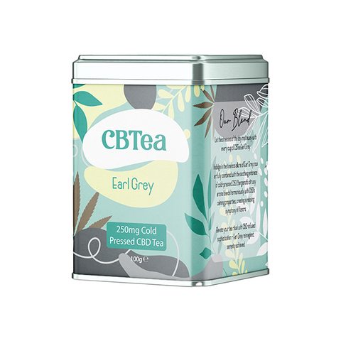 CBTea 250mg Cold Pressed Full Spectrum CBD Earl Grey Tea - 100g Default Title