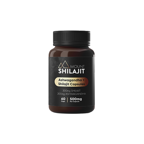 Mount Shiljit 30000mg Ashwagandha & Shilajit Capsules - 60 caps Default Title