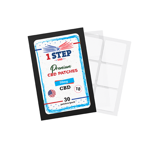 1 Step CBD 50mg CBD Patches 6 Patches