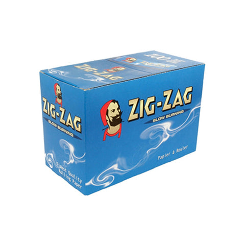 100 Zig-Zag Blue Regular Size Rolling Papers Default Title