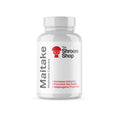 Bottle of Maitake mushroom capsules from The Shroom Shop on a white background