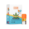 Orange County CBD vape pod and packaging on a white background